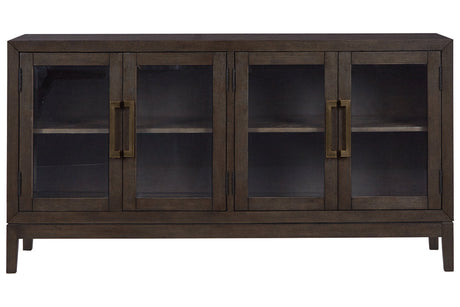 Burkhaus Dark Brown Dining Server by Ashley at Eve Furniture