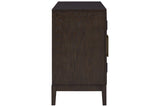 Burkhaus Dark Brown Dining Server by Ashley at Eve Furniture