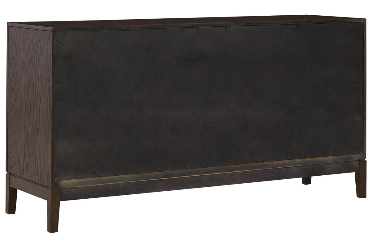 Burkhaus Dark Brown Dining Server by Ashley at Eve Furniture