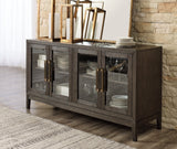 Burkhaus Dark Brown Dining Server by Ashley at Eve Furniture