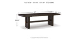 Burkhaus Dark Brown Dining Table and 4 Chairs by Ashley at Eve Furniture