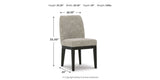 Burkhaus Dark Brown Dining Table and 4 Chairs by Ashley at Eve Furniture