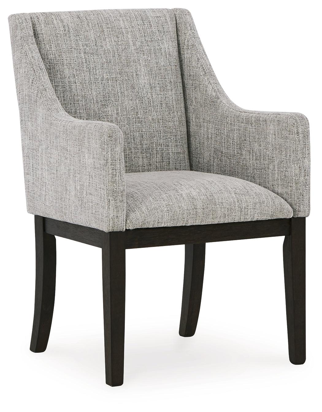 Burkhaus Dark Brown Dining Table and 8 Chairs by Ashley at Eve Furniture