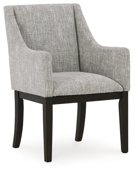 Burkhaus Dark Brown Dining Table and 8 Chairs by Ashley at Eve Furniture