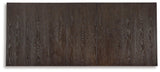 Burkhaus Dark Brown Dining Table and 8 Chairs with Server by Ashley at Eve Furniture