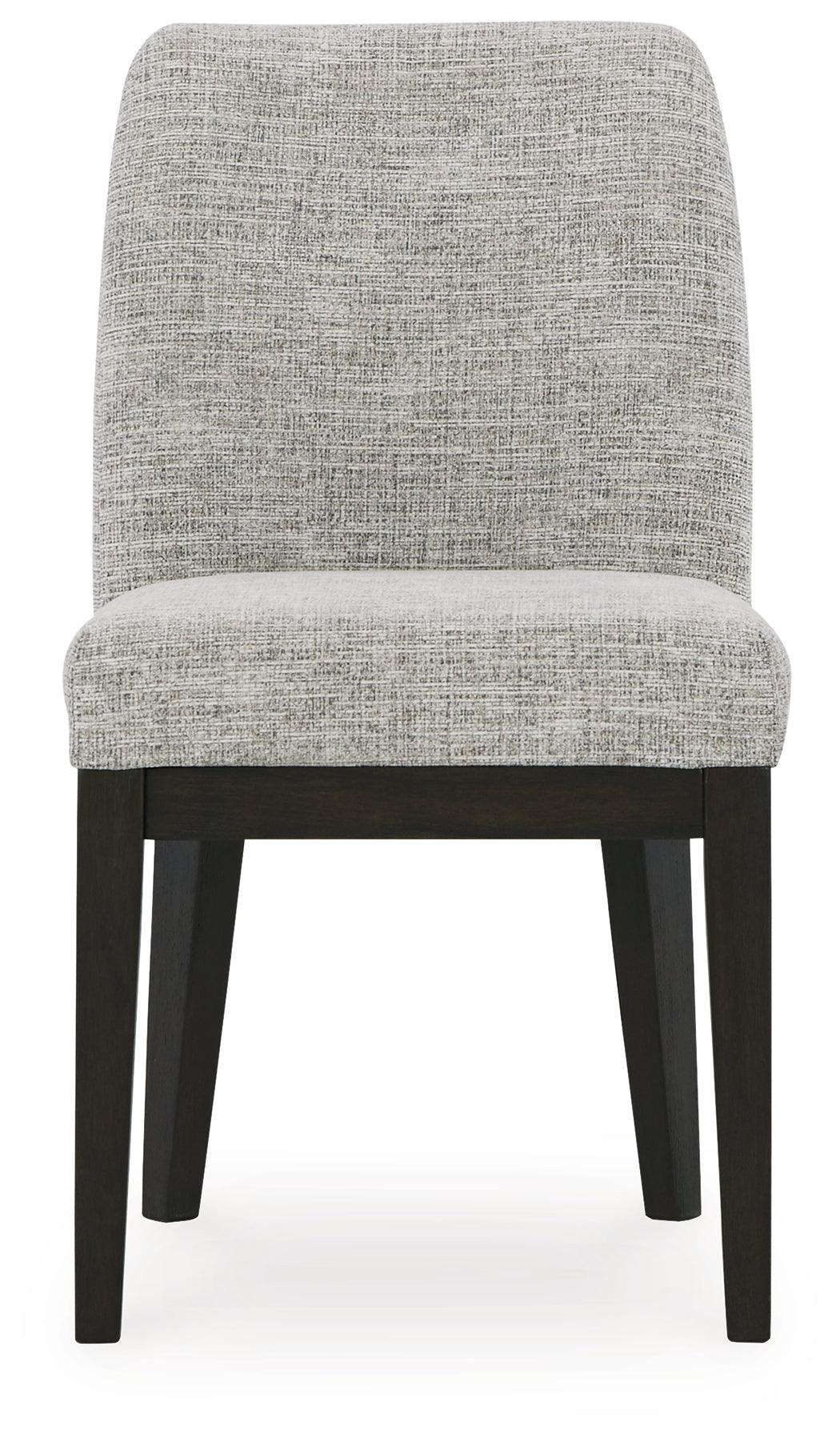 Burkhaus Dark Brown Dining Table and 8 Chairs with Server by Ashley at Eve Furniture