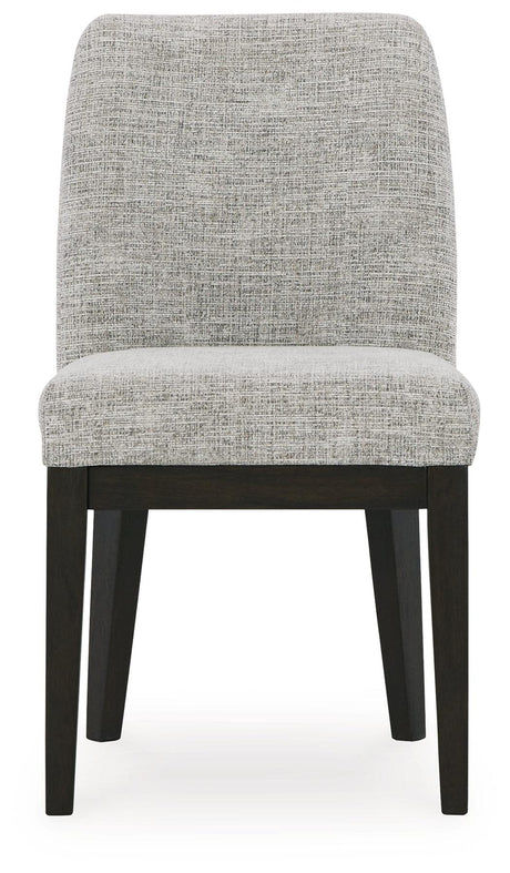 Burkhaus Dark Brown Dining Table and 8 Chairs with Server by Ashley at Eve Furniture