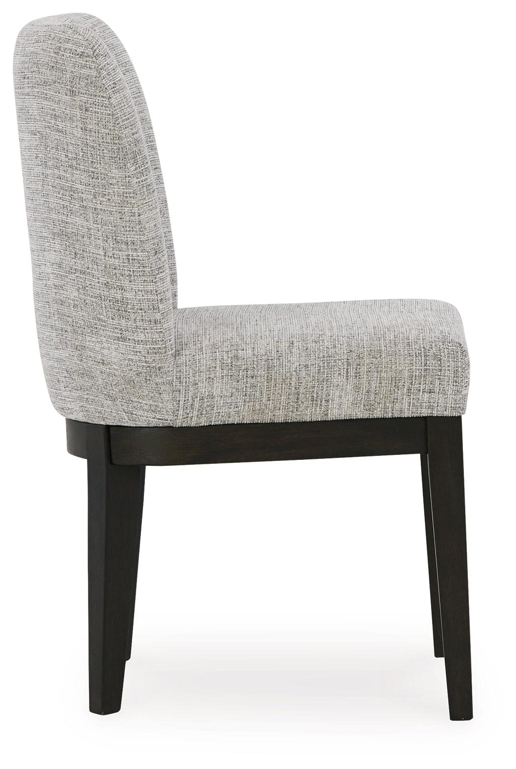 Burkhaus Dark Brown Dining Table and 8 Chairs with Server by Ashley at Eve Furniture