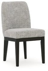 Burkhaus Dining Table and 8 Chairs in Dark Brown by Ashley at Eve Furniture