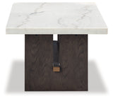 Burkhaus White/Dark Brown Coffee Table