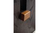 Burkhaus White/Dark Brown Coffee Table and 2 Ends by Ashley at Eve Furniture