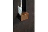 Burkhaus White/Dark Brown Coffee Table and 2 Ends by Ashley at Eve Furniture