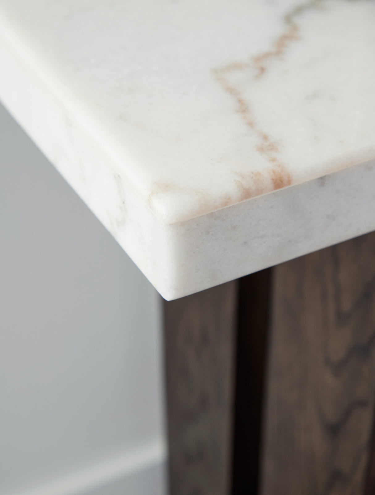 Burkhaus White/Dark Brown Sofa Table by Ashley at Eve Furniture