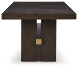 Burkhaus Dining Table and 8 Chairs with Storage by Ashley at Eve Furniture