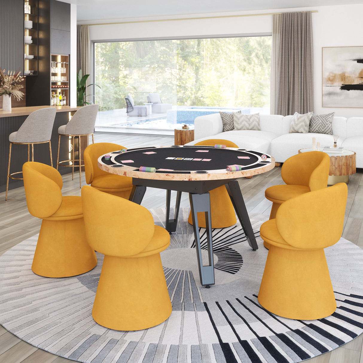 Burl Natural 2 in 1 Table by Zuomod at Eve Furniture