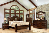 Burleigh Cherry King Poster Bed by Furniture of America at Eve Furniture
