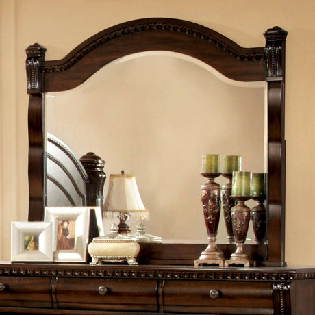 Burleigh Cherry Mirror by Furniture of America at Eve Furniture