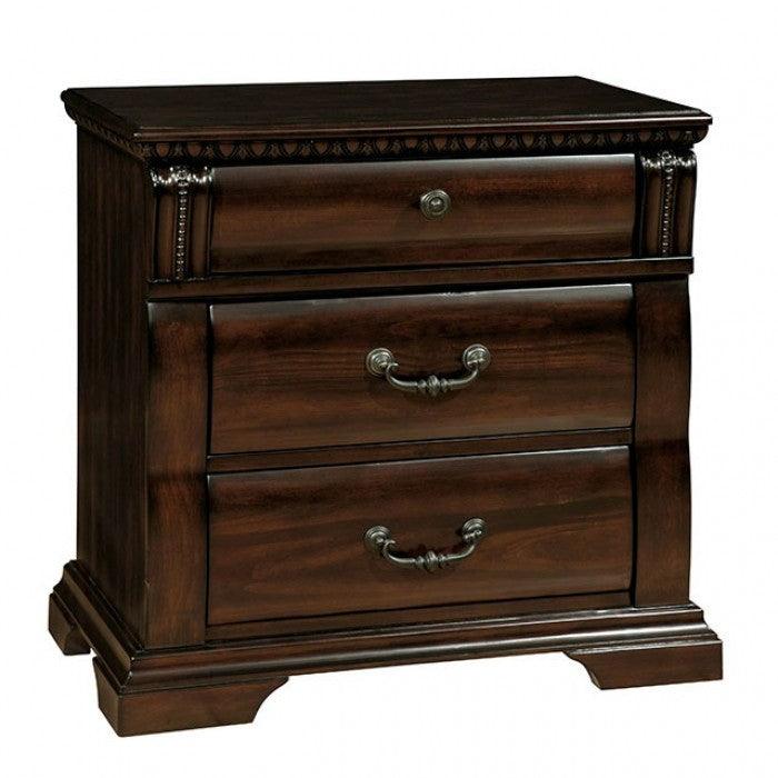 Burleigh Cherry Night Stand by Furniture of America at Eve Furniture
