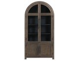 Burlington Cocoa Curio with Black Interior by Steve Silver at Eve Furniture