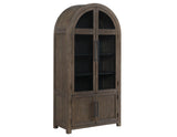Burlington Cocoa Curio with Black Interior by Steve Silver at Eve Furniture