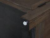 Burlington Cocoa Curio with Black Interior by Steve Silver at Eve Furniture