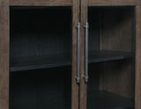 Burlington Cocoa Curio with Black Interior by Steve Silver at Eve Furniture