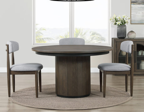 Burlington Cocoa Round Dining Room Set by Steve Silver at Eve Furniture