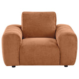 Burnett Chenille Upholstered Accent Chair Burnt Orange by Coaster at Eve Furniture