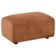 Burnett Chenille Upholstered Ottoman Burnt Orange by Coaster at Eve Furniture