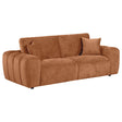 Burnett Chenille Upholstered Wide Arm Sofa Burnt Orange by Coaster at Eve Furniture