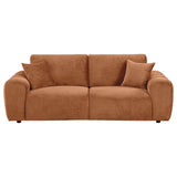 Burnett Chenille Upholstered Wide Arm Sofa Burnt Orange by Coaster at Eve Furniture