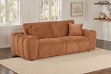 Burnett Chenille Upholstered Wide Arm Sofa Burnt Orange by Coaster at Eve Furniture
