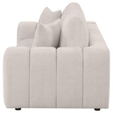 Burnett Chenille Upholstered Wide Arm Sofa Ivory by Coaster at Eve Furniture