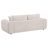 Burnett Ivory 3-piece Chenille Upholstered Sofa Set by Coaster at Eve Furniture