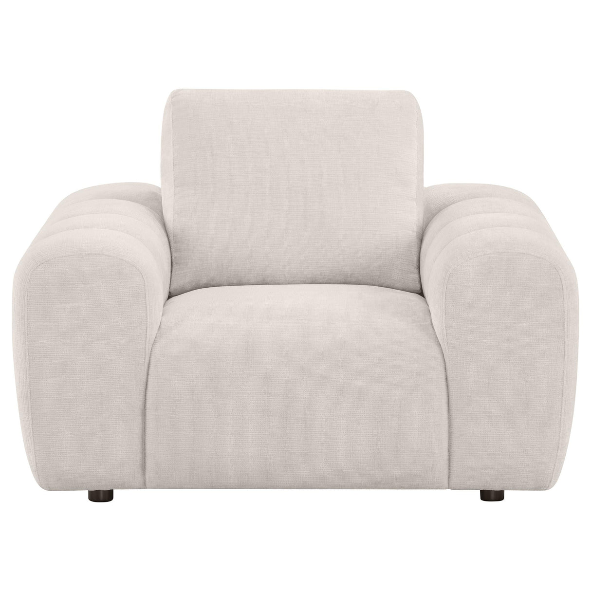 Burnett Ivory Chenille Upholstered Accent Chair by Coaster at Eve Furniture