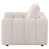 Burnett Ivory Chenille Upholstered Accent Chair by Coaster at Eve Furniture