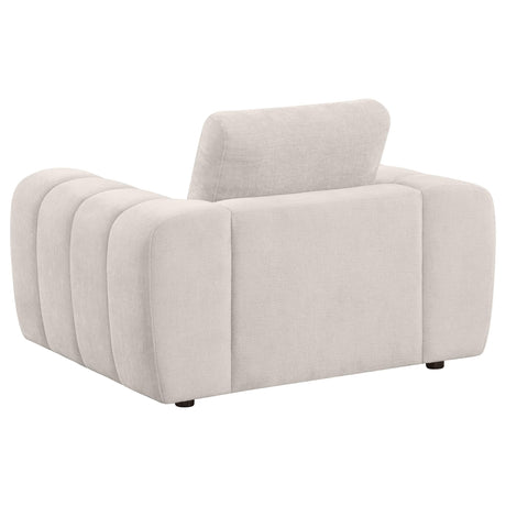 Burnett Ivory Chenille Upholstered Accent Chair by Coaster at Eve Furniture
