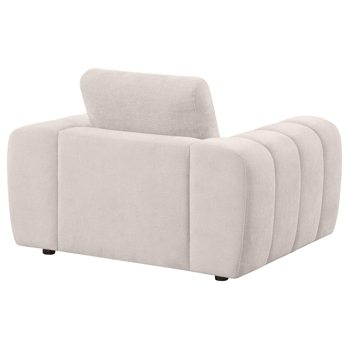 Burnett Ivory Chenille Upholstered Accent Chair by Coaster at Eve Furniture