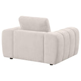 Burnett Ivory Chenille Upholstered Accent Chair by Coaster at Eve Furniture
