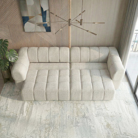 Burntwood Light Brown Chenille PWR Slider Sofa by Ashcroft Furniture at Eve Furniture