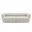 Burntwood Light Brown Chenille PWR Slider Sofa by Ashcroft Furniture at Eve Furniture