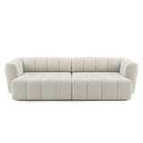 Burntwood Light Brown Chenille PWR Slider Sofa by Ashcroft Furniture at Eve Furniture