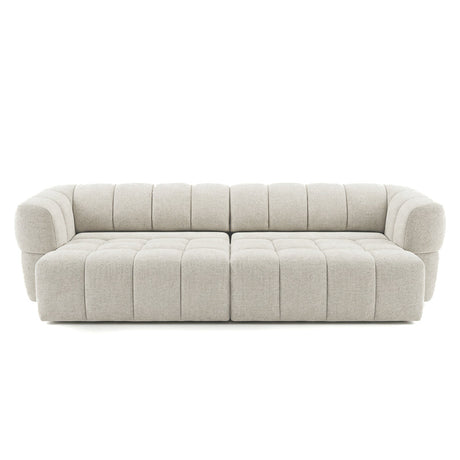 Burntwood Light Brown Chenille PWR Slider Sofa by Ashcroft Furniture at Eve Furniture