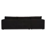 Burrow Black Sleeper Sectional With Left Storage Chaise by Moe's Home at Eve Furniture