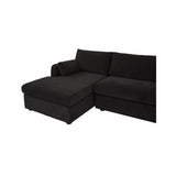 Burrow Black Sleeper Sectional With Left Storage Chaise by Moe's Home at Eve Furniture