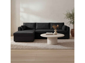Burrow Black Sleeper Sectional With Left Storage Chaise