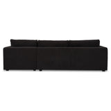 Burrow Black Sleeper Sectional With Right Storage Chaise by Moe's Home at Eve Furniture