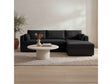 Burrow Black Sleeper Sectional With Right Storage Chaise by Moe's Home at Eve Furniture