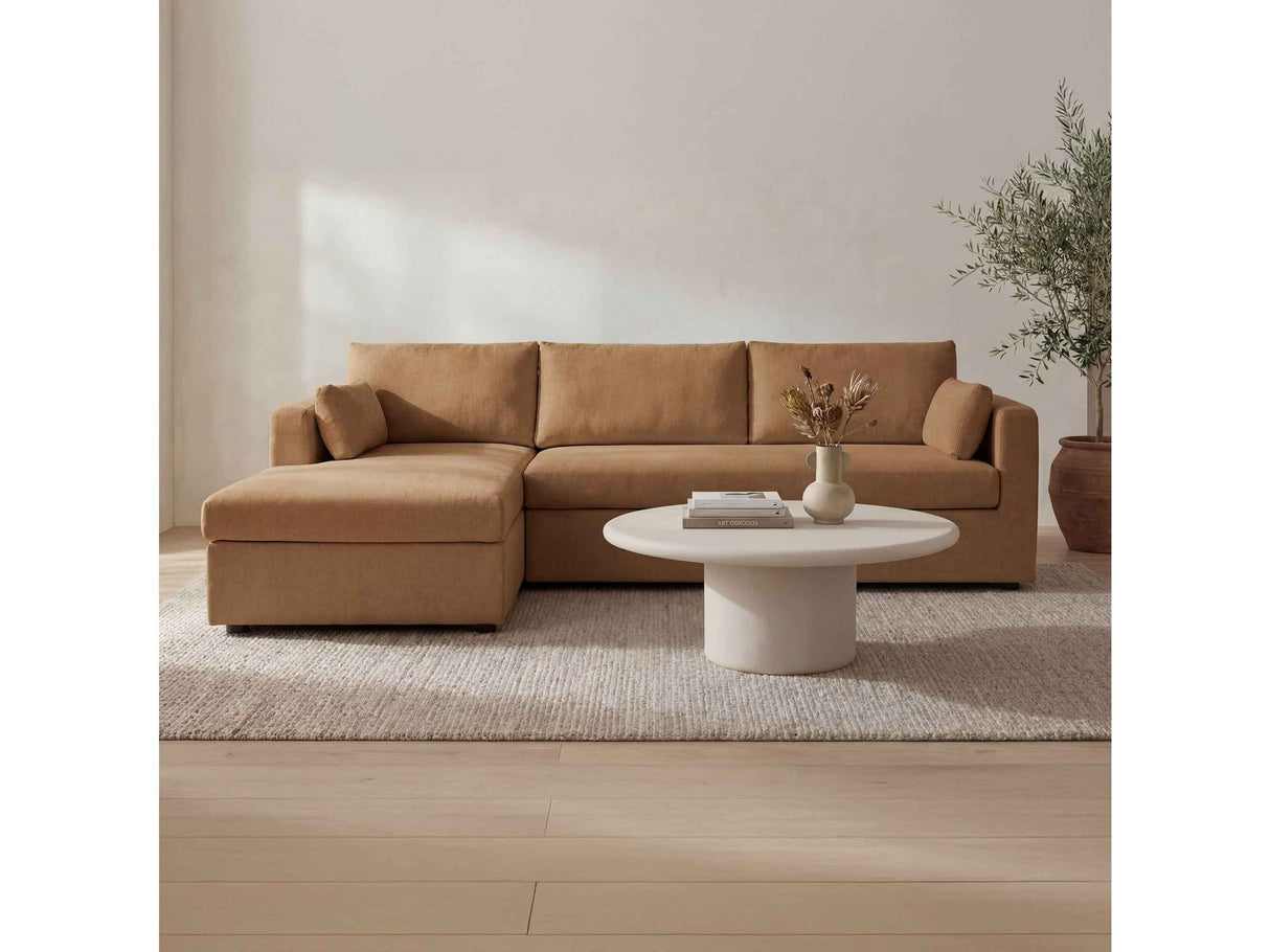 Burrow Ginger Sleeper Sectional With Left Storage Chaise by Moe's Home at Eve Furniture