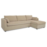 Burrow Sand Sleeper Sectional With Right Storage Chaise by Moe's Home at Eve Furniture